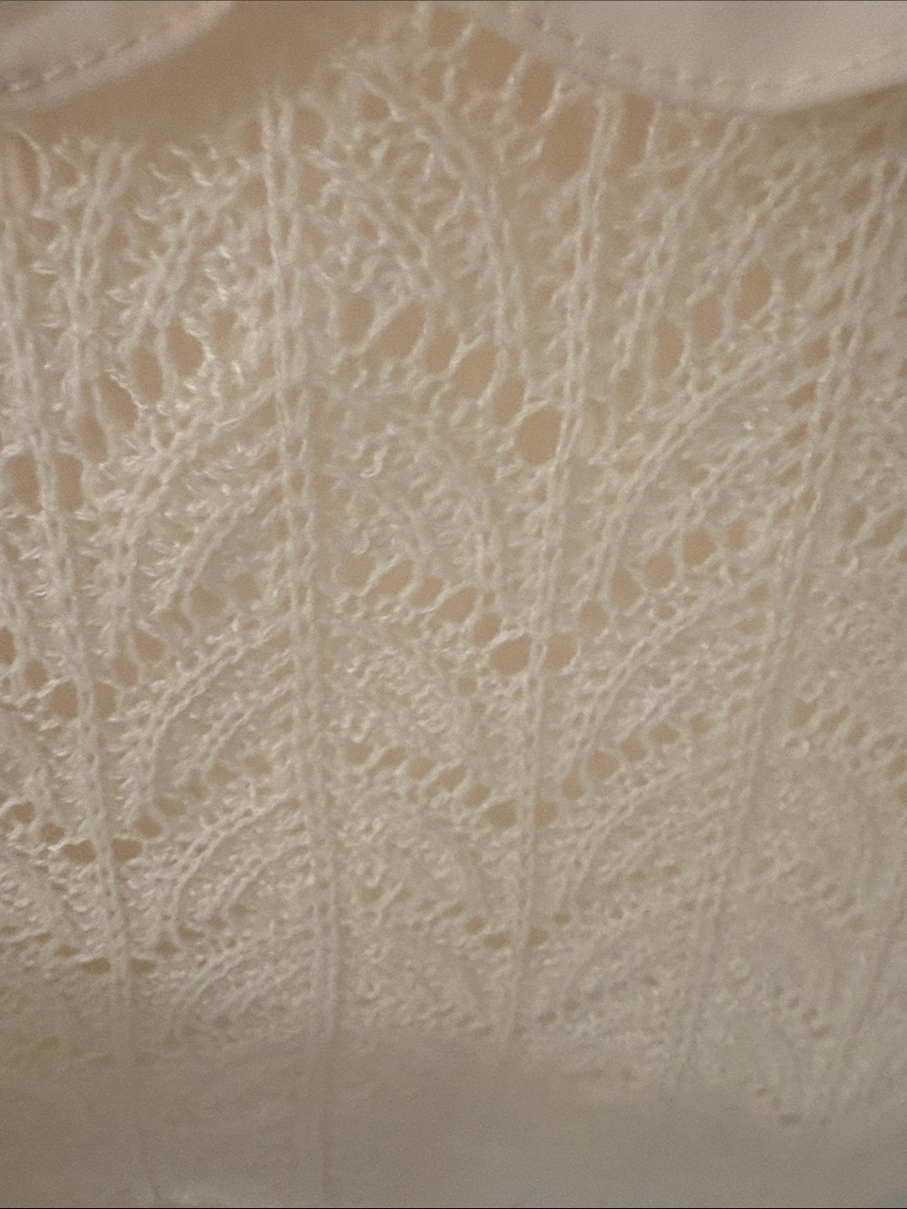 70/21 Cream Ruffle Knit-Front Top - Picture 8 of 8